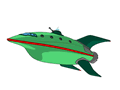 futurama planet express ship aknightofni