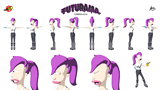 futurama turanga leela 3d layout by alanquest