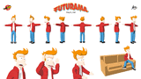 futurama phillip j fry 3d layout by alanquest