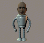 futurama bender human head