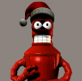 futurama bender santa