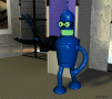 futurama blue bender crawl