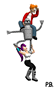 futurama fry leela bender stackarama 3d philbot