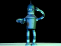 futurama blue bender 4 fingers