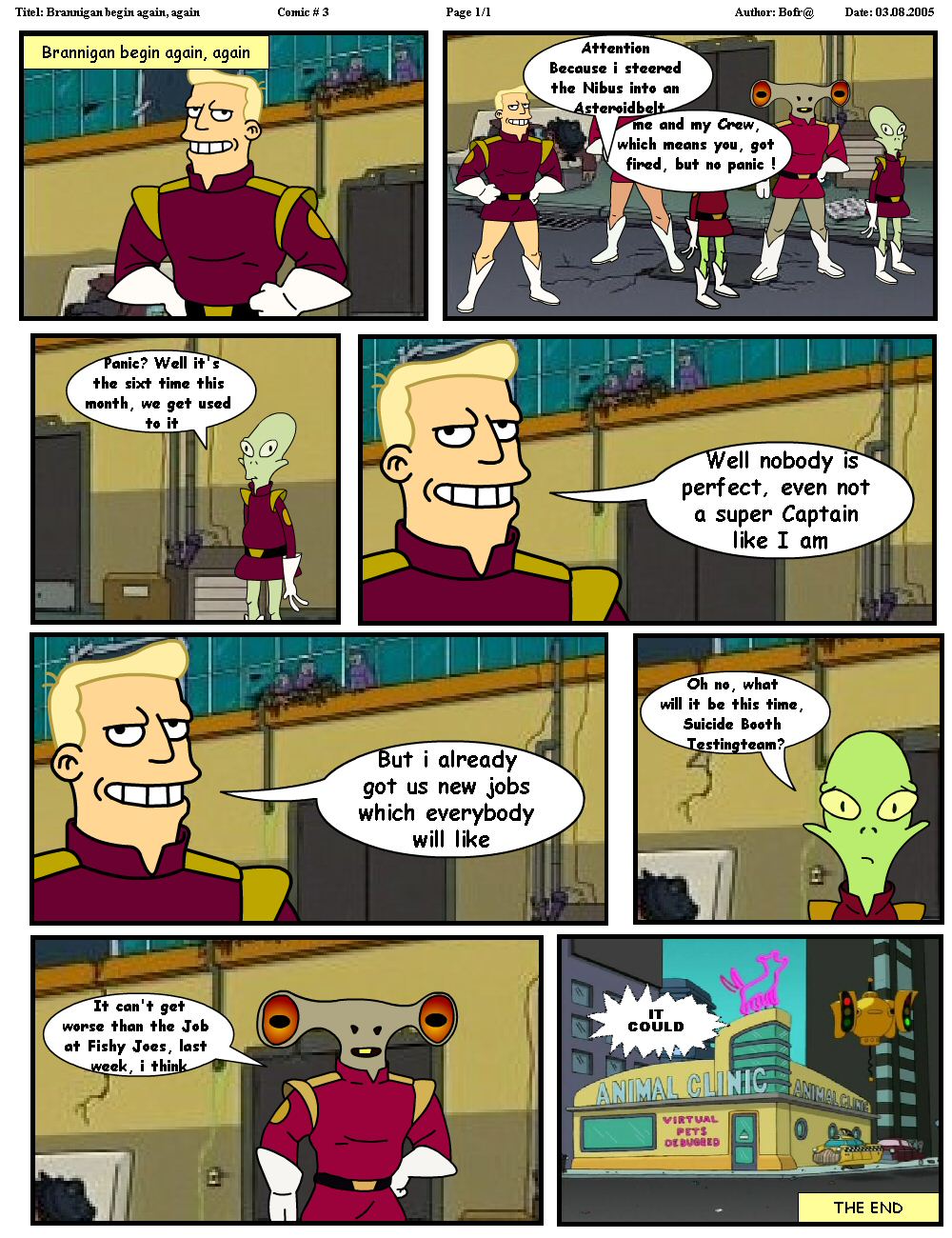futurama brannigan begin again again - page 1