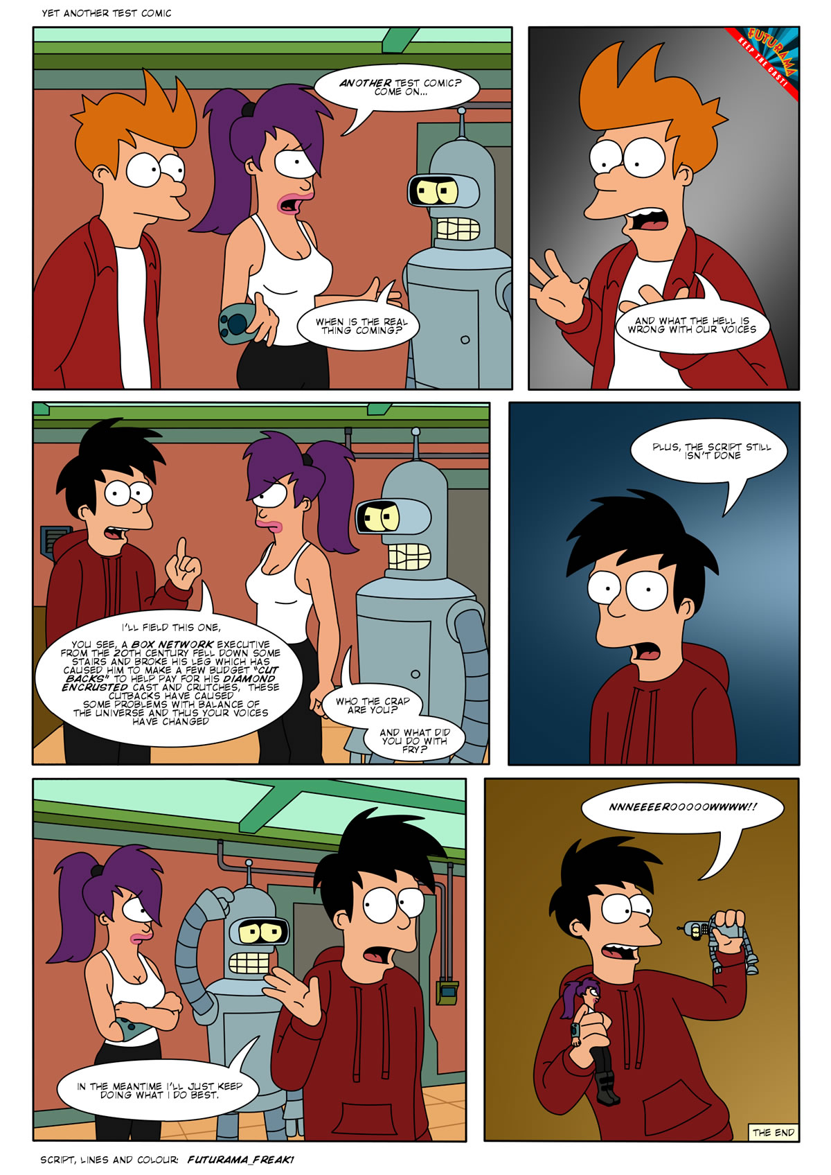 futurama yet another test comic - page 1