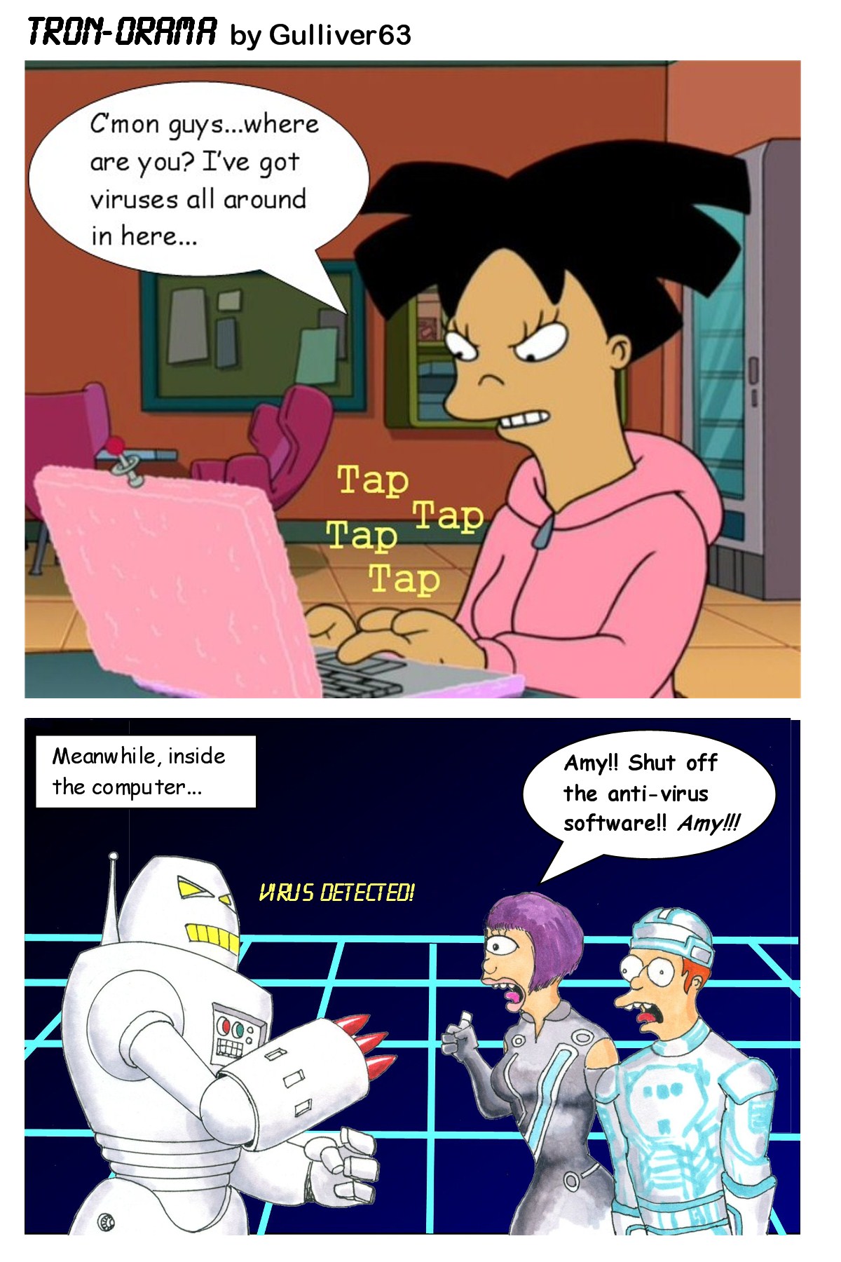 futurama tron o rama - page 1