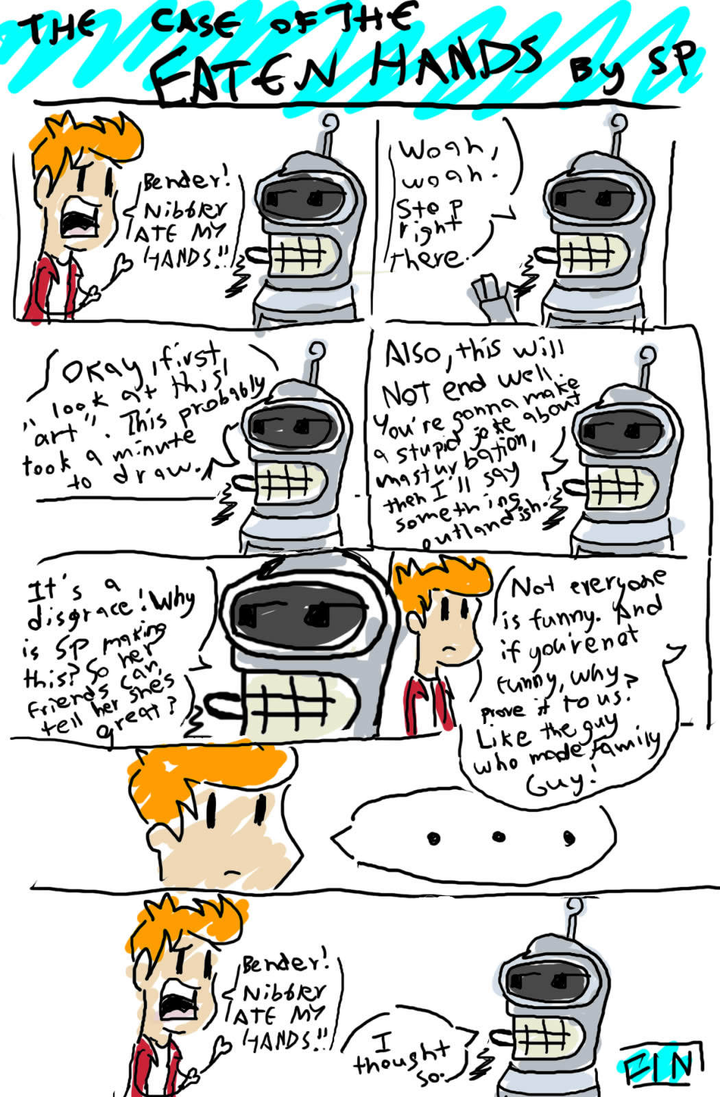 futurama case eaten hands - page 1