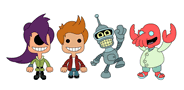 futurama little big planet express delivery team by alanquest