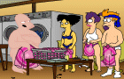 futurama crew doing laundry
