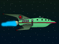 futurama pe spaceship