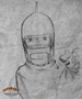 futurama realistic bender sketch by cmc illustration