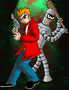 futurama badass fry and bender