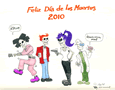 dia de los muertos futurama by gulliver