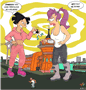 futurama lilliput universe amy leela by gulliver63