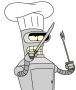 futurama bender cooking