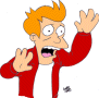 futurama fry scared