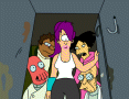 futurama crew amazed closet