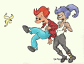 futurama leela fry boink by kaspired mike jessen