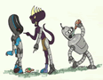 futurama jackotron and bender by kaspired mike jessen