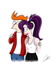 fry leela couple by missfuturama