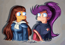 colab alice burns and alice fry by missfuturama
