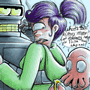 futurama bender leela zoidberg candy wrapper missuspatches