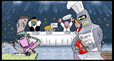 futurama bender larry 3000 iron cook who will win missuspatches