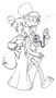 futurama leela robot devil sophisticated lines by missuspatches