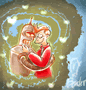 futurama fendurr love fry bender slash by missuspatches
