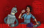 futurama the two bens bender benny jorge lopez mom by missuspatches