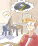 futurama bender fry day dreaming by nymi