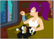 futurama leela and nibbler