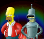 futurama homer and bender