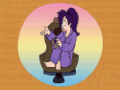 futurama leela in pjs