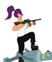 futurama leela revenge assault rifle  by pong123