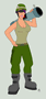 futurama leela the soldier by pong123