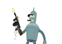 futurama bender loves guns by pong123