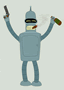 futurama bender in heaven gun cigar by pong123