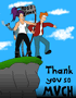 futurama hooray 1000 pageviews leela bender fry by pong123