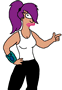 futurama leela smile