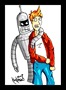 futurama bender fry he who wears the crimson coat sick pickles
