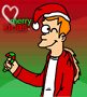 futurama fry merry xmas happy holiday sonicpanther