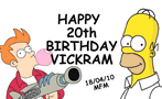 futurama happy birthday vickram fry homer by vickram101