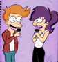 futurama fry leela sining in your heart yume93