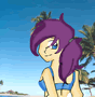 futurama leela beach bikini frygirl