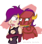 futurama robot devil leela art trade frygirl