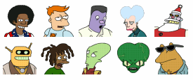 futurama characters icons 1