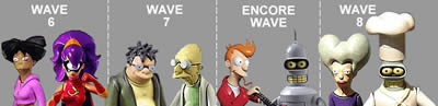 Futurama Toynami Waves 6, 7, 8 and Encore Collection