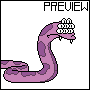 futurama purple fruit snake by javier